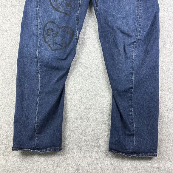 Levis Engineered LEJ 570 Premium Jeans Mens 31 Twisted Baggy Dark Wash Anime Art - Picture 5 of 16